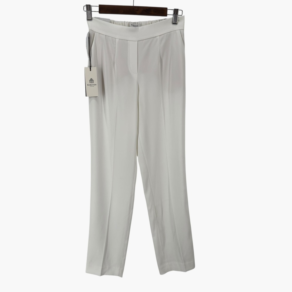 Babaton Atelier White Conan Slim Pants Size 2 - Picture 2 of 11